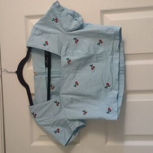 Embroidered crop top